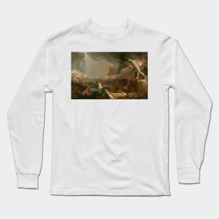 Destruction from The Course of Empire by Thomas Cole Long Sleeve T-Shirt